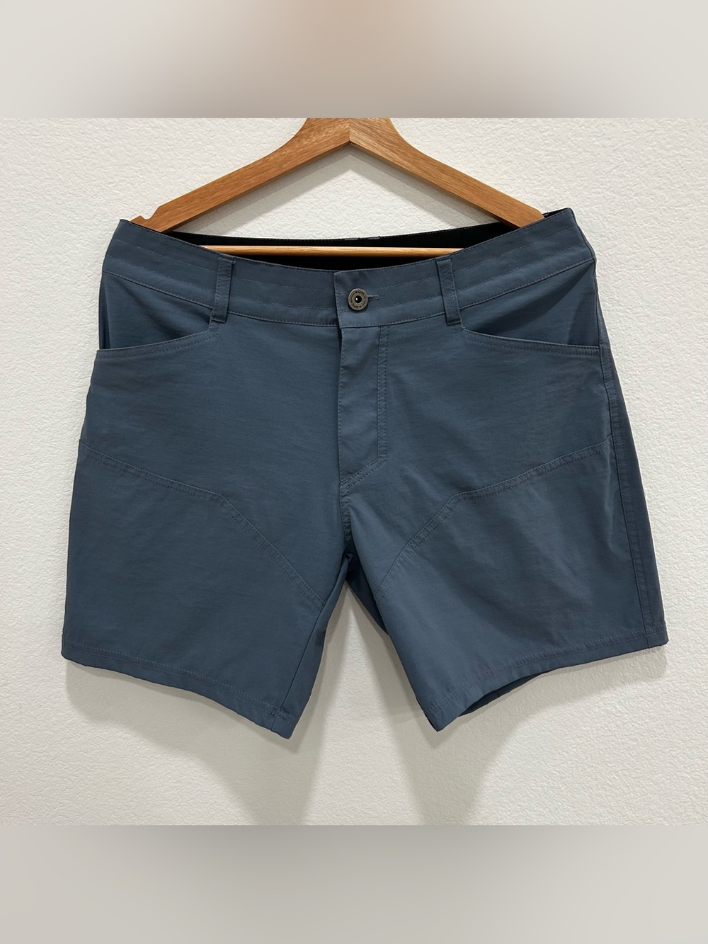 Kuhl Silencr Kargo Cargo Shorts Mens 32 Blue 5230 Hiking Outdoor Camping